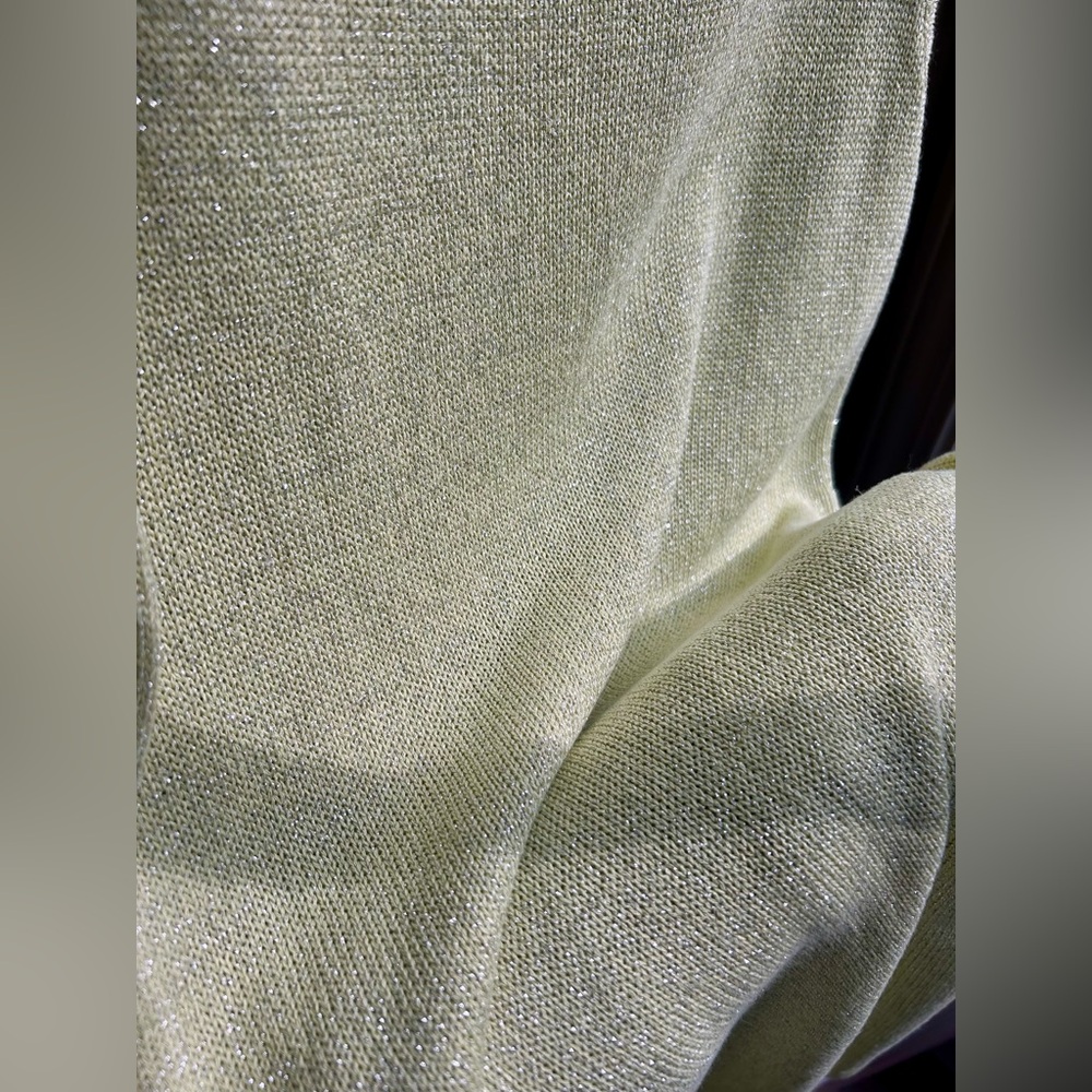Princess Polly Pistachio Shimmer Knit Mini Dress US 8 | Sleeveless Fit